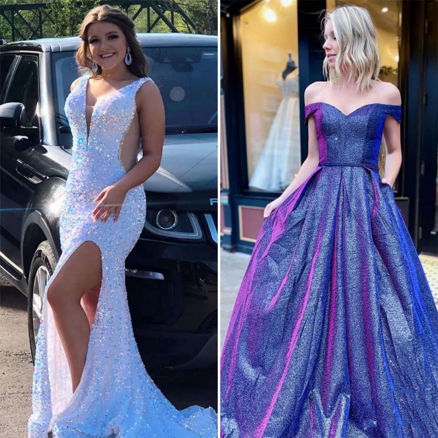 beautiful glitter high school prom dress high school prom dress
