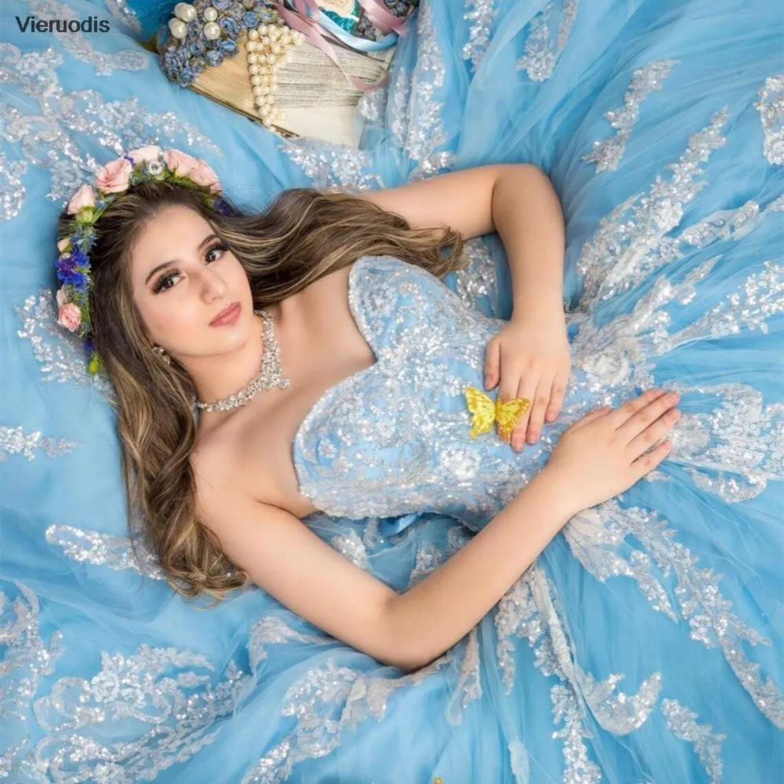 dreamy blue Quinceanera dress dreamy blue Quinceanera dress