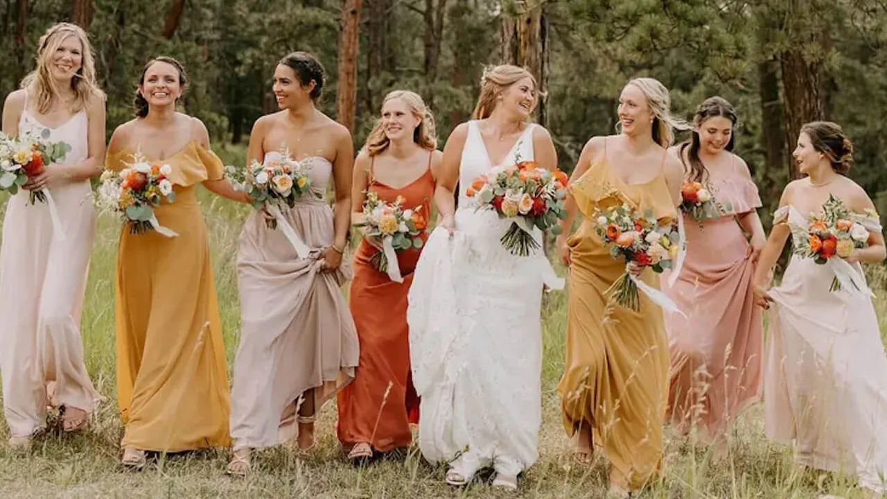 Mismatched Special Occasion Dresses Bridesmaid Gowns