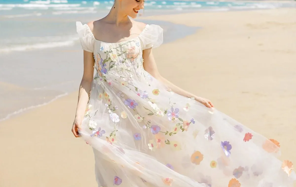 navy blue dress for baby girl Empire-Waist Simple Satin Long A-Line Prom Dress CL7469 Burgundy / 2 main image 1