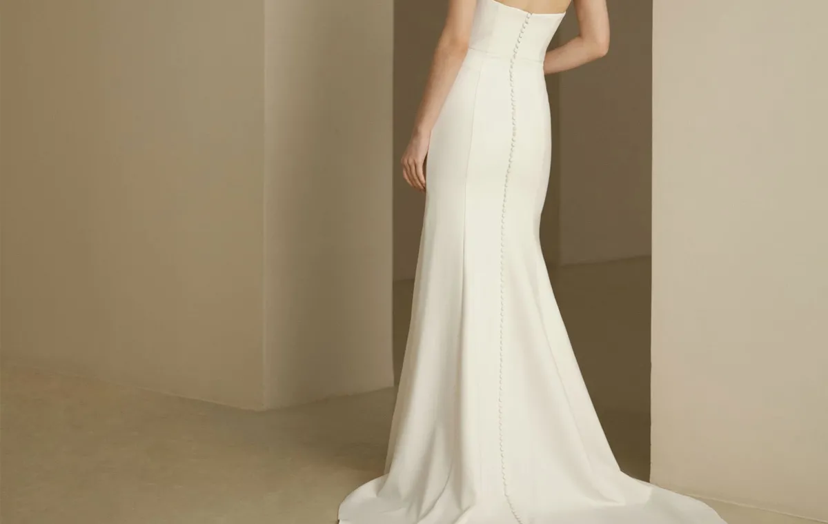 embroidered mesh t shirt dress Long Sleeve Sheer High Back Fit Flare Wedding Dress Bridal Gown White / 30W