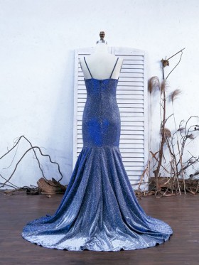 Body hugging floor length prom dress