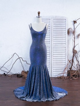 Sparkly floor length prom dress