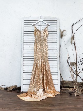gold sequin v neck long prom dress gold sequin v neck long prom dress