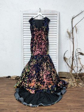 sparkling galaxy sequin prom dress sparkling galaxy sequin prom dress