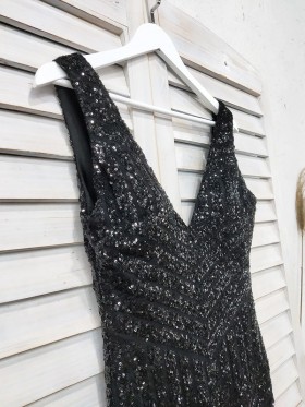 black striated sequin prom dress black striated sequin prom dress