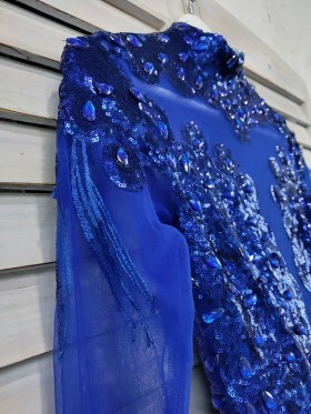diamond beaded cobalt blue gown diamond beaded cobalt blue gown