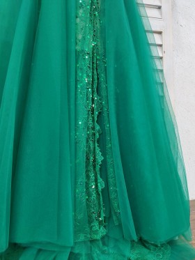emerald lace and tulle dress emerald lace and tulle dress