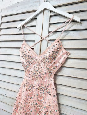 beaded dress