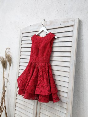 red lace short homecoming party dress red lace short homecoming party dress