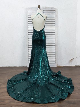 low back with spaghetti straps hunter sequin prom gown low back with spaghetti straps hunter sequin prom gown