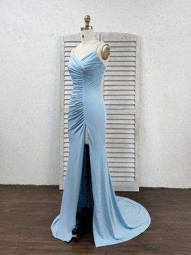 pleated spandex dress with side slit skirt pleated spandex dress with side slit skirt