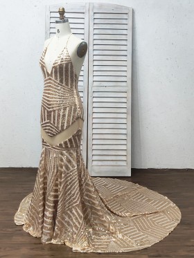 rose gold mermaid sequin prom dress rose gold mermaid sequin prom dress