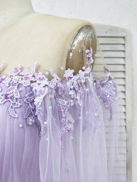 floral beaded off the shoulder sleeve floral beaded off the shoulder sleeve