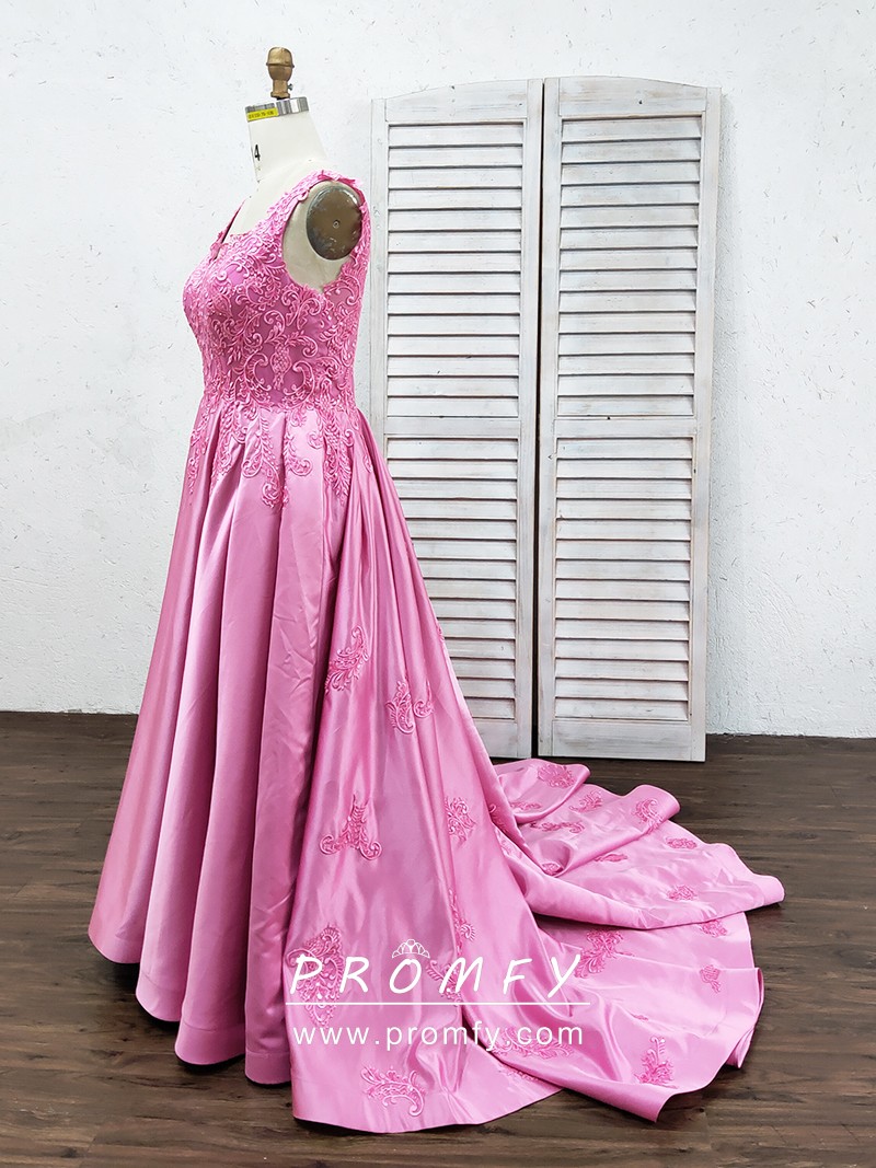 Bride In Baby Pink Ruffled Ball Gown - Shaadiwish