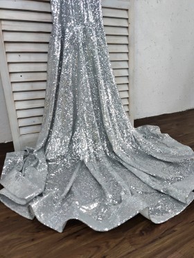 sequin long train dress sequin long train dress