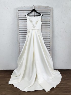simple ivory satin wedding dress simple ivory satin wedding dress