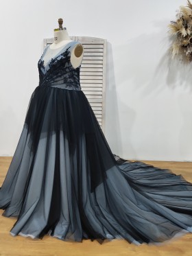 ball gown silhouette black tulle overlaid plus size formal dress ball gown silhouette black tulle overlaid plus size formal dress