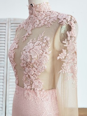 beaded illusion lace bodice with long sleeves beaded illusion lace bodice with long sleeves