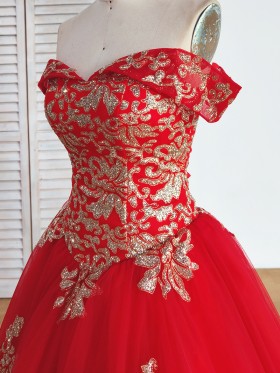 sweetheart off the shoulder basque waist with gold lace appliques sweetheart off the shoulder basque waist with gold lace appliques