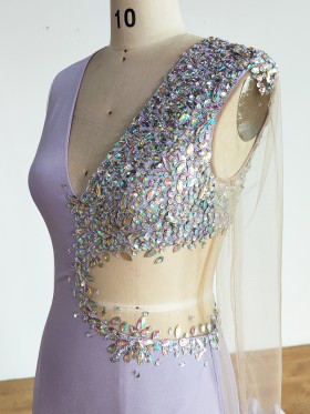 multi color rhinestones asymmetrical cut out dress multi color rhinestones asymmetrical cut out dress