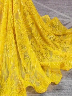 sparkly yellow unique pattern sequin dress sparkly yellow unique pattern sequin dress