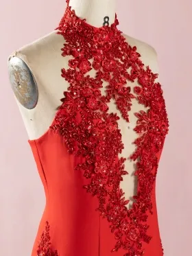beaded high neckline and cut out bodice beaded high neckline and cut out bodice
