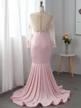 pink sequin lace mermaid prom dress pink sequin lace mermaid prom dress
