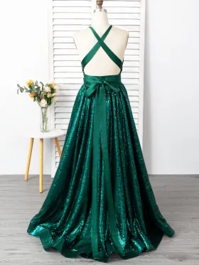 open back emerald sequin prom gown open back emerald sequin prom gown