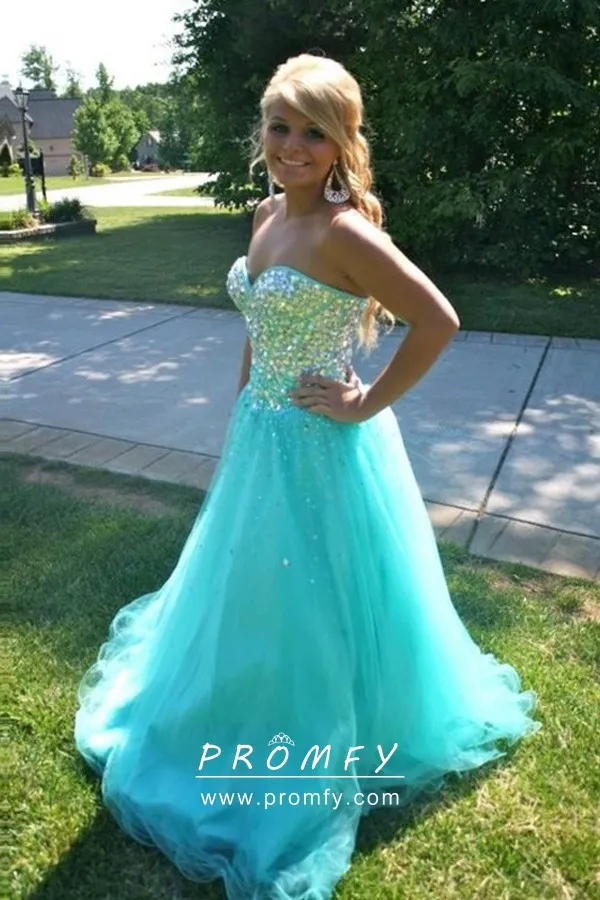 Cyan prom dress Clearance
