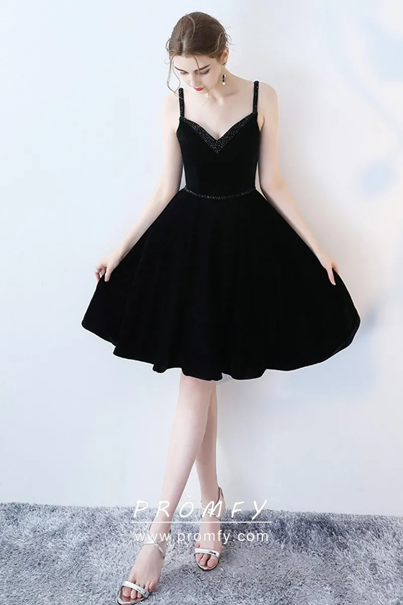thin black dress