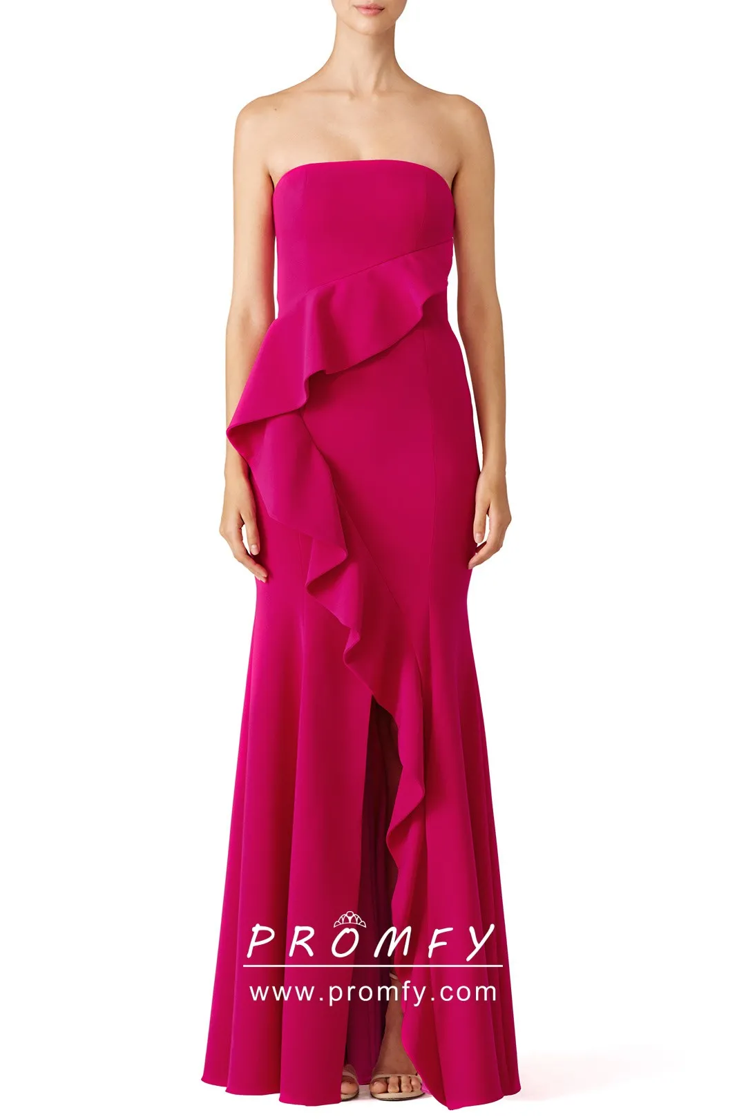 fuchsia formal gown