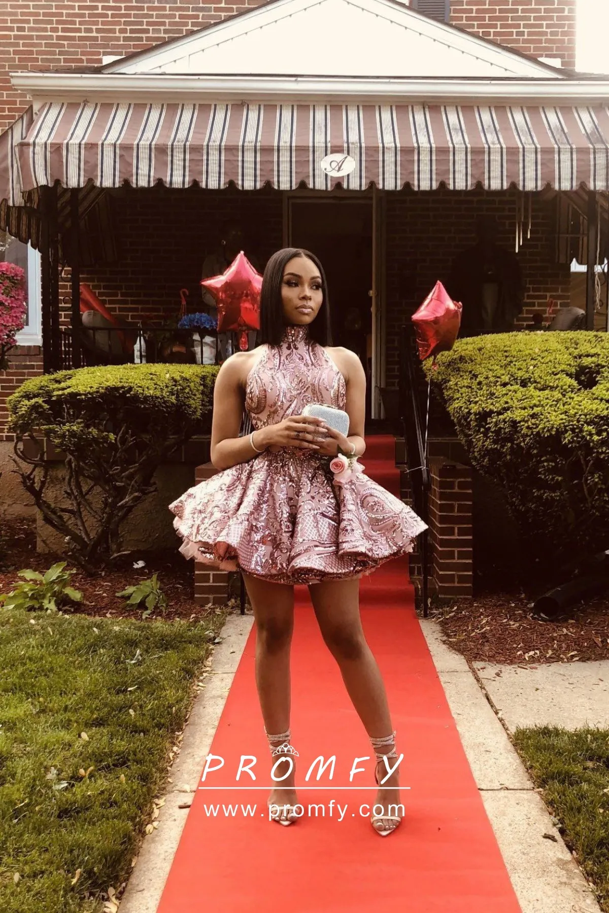 rose gold sequin shorts