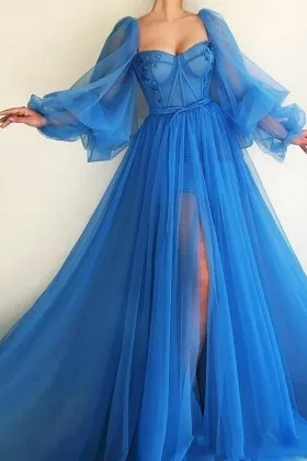 Puffy Sleeve Dresses and Gowns - Promfy