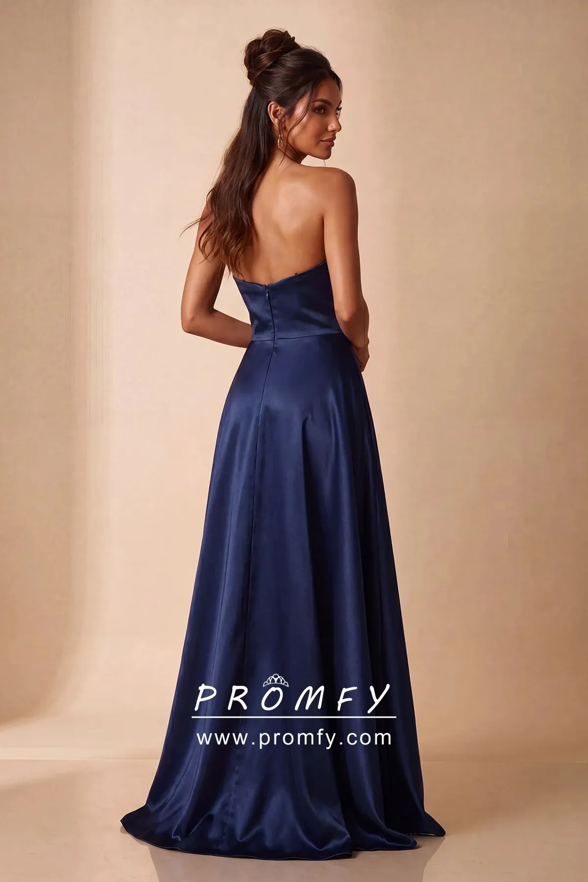 striking navy blue evening formal dress striking navy blue evening formal dress