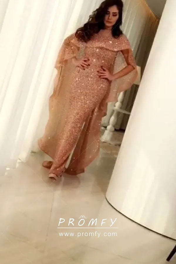 nude sparkly dress