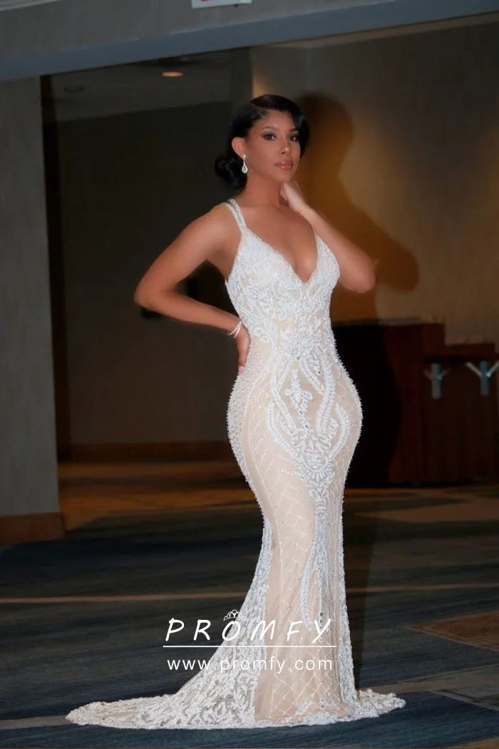 white full length dress