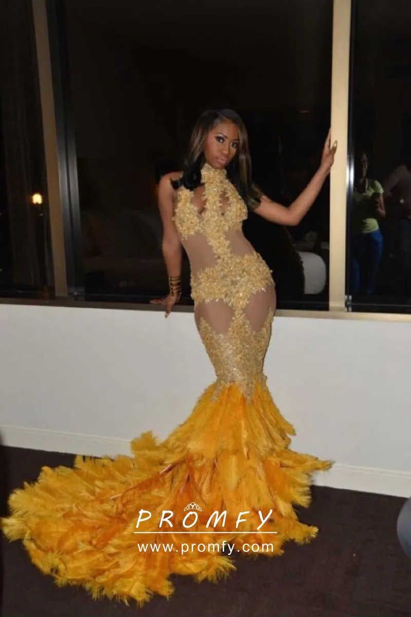 yellow sexy prom dresses