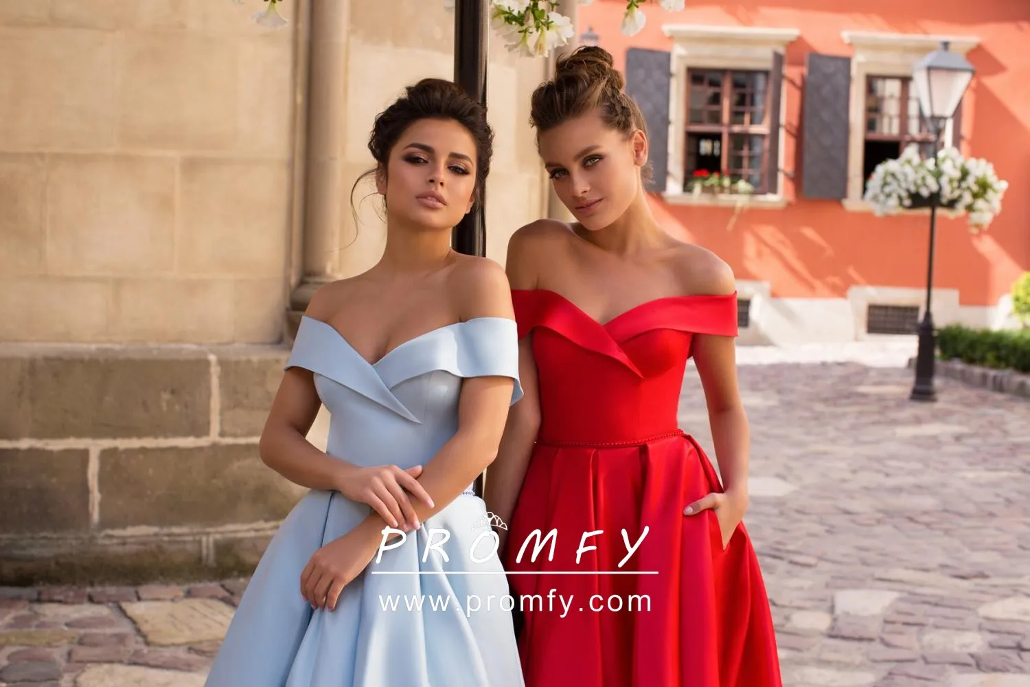 ice blue bright red satin off the shoulder formal dresses ice blue bright red satin off the shoulder formal dresses