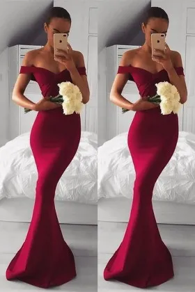 Ruby spandex off the shoulder mermaid long simple cool formal dress