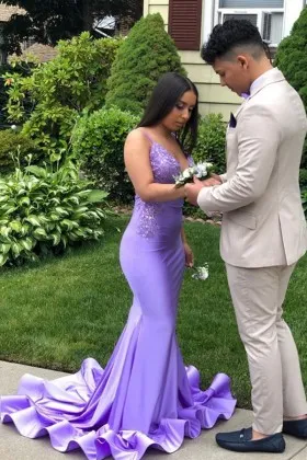 lavender formal dress short