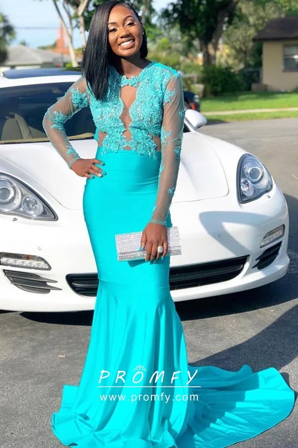 Cyan prom dress Clearance