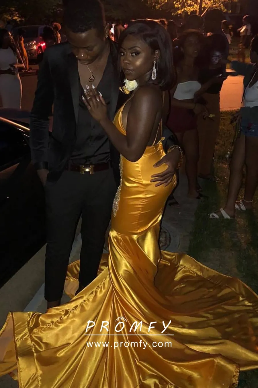 Yellow Mermaid Prom Gown - Promfy