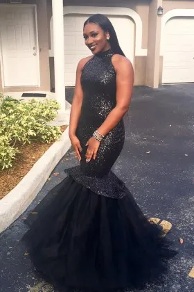 Black Halter Formal Dresses \u0026 Party 