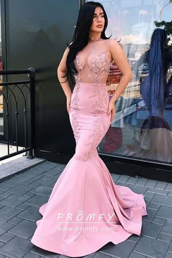 sheer mermaid dress