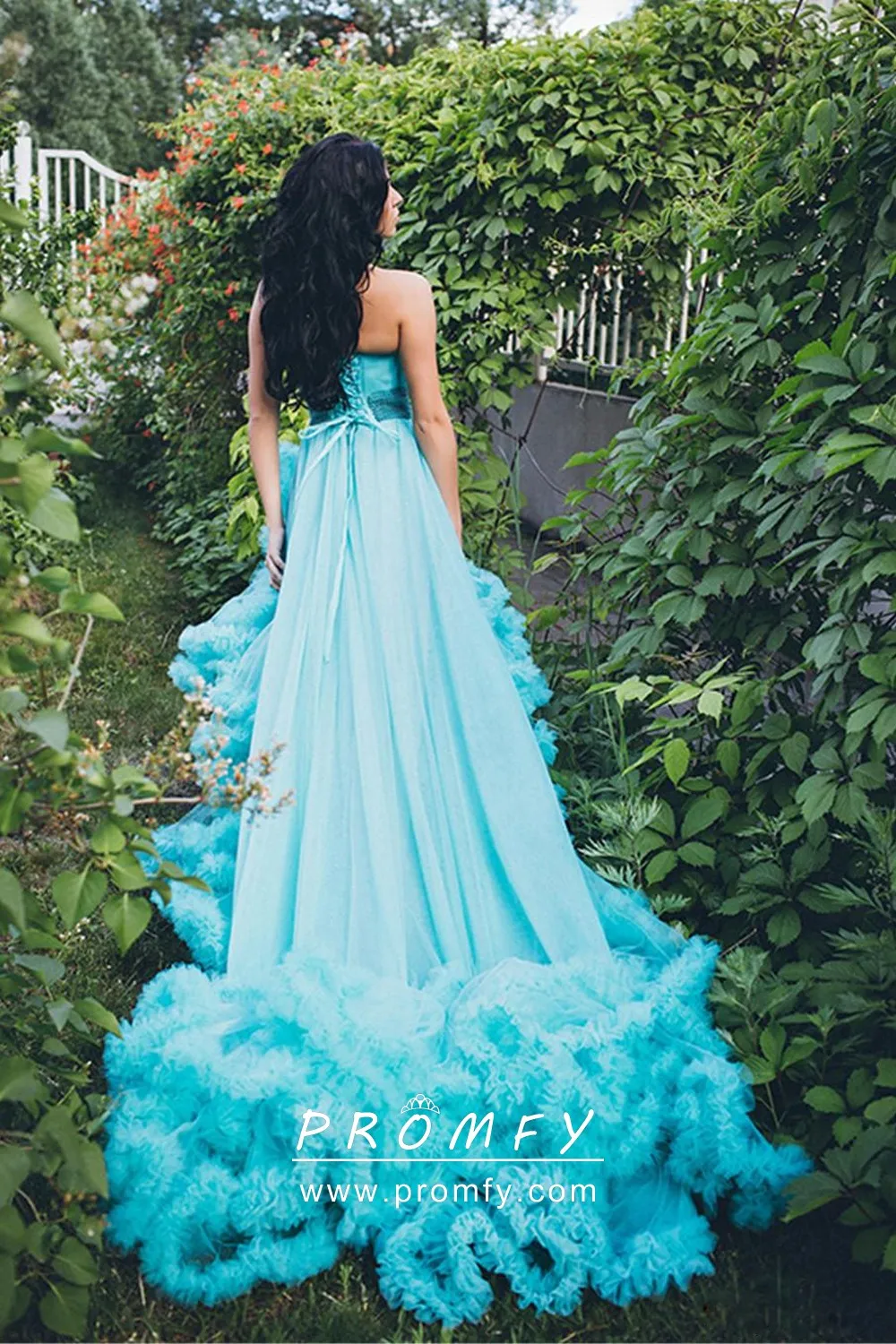 long train prom dress