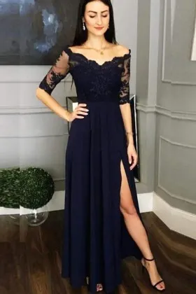 Half Sleeve Dresses, Formal Gowns with 