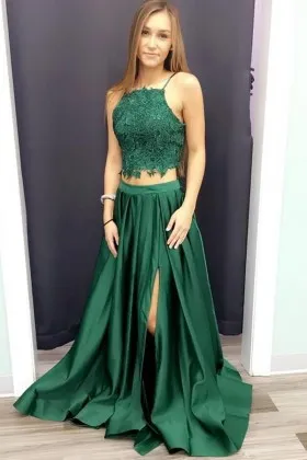 Green Two-piece Ball Dresses \u0026 Formal 