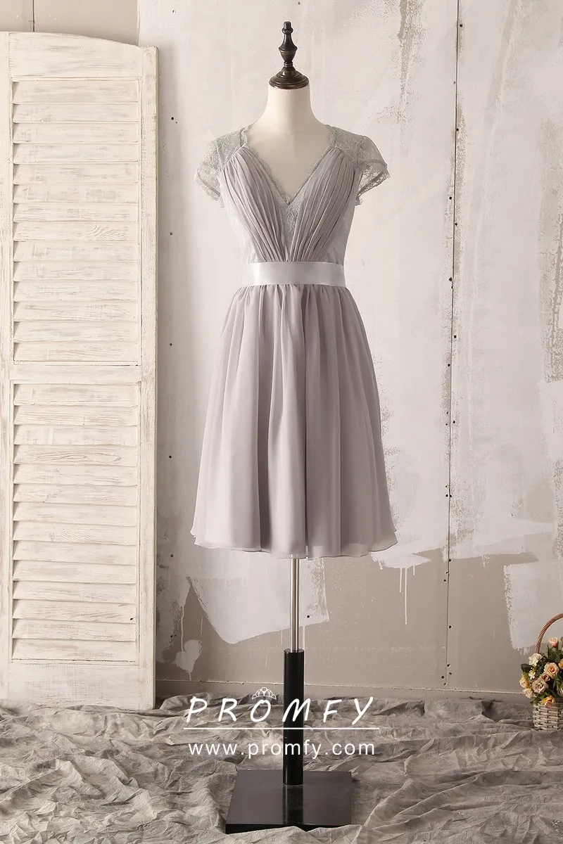 grey bridesmaid dresses long sleeve