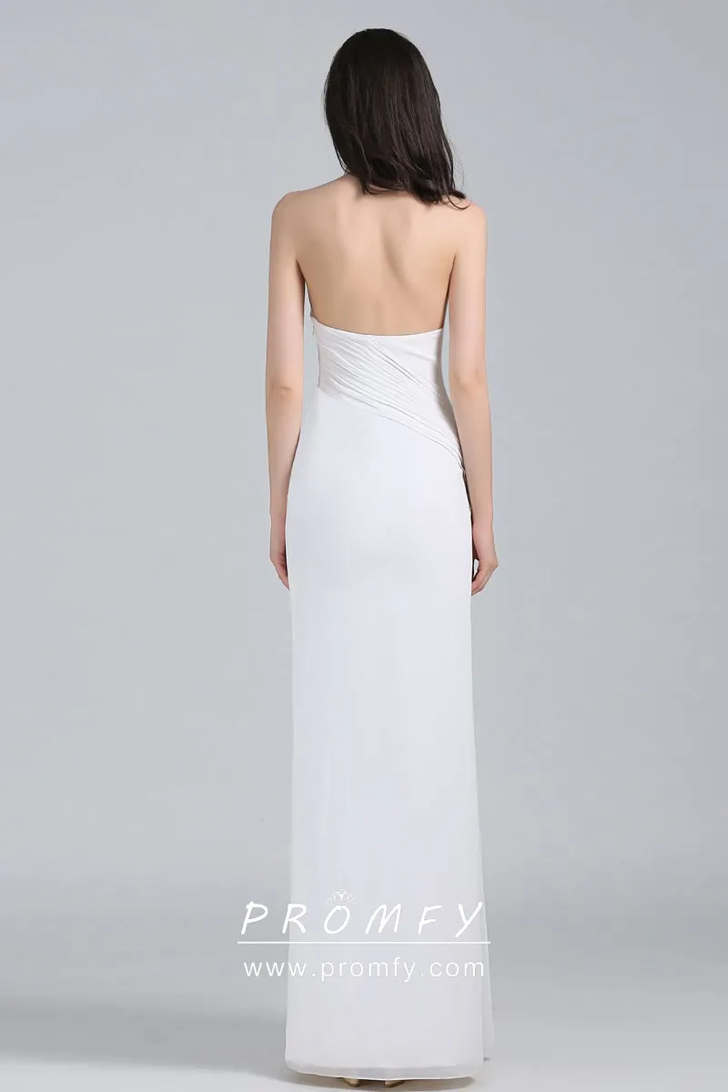 ASOS DESIGN halter neck ruched waist mini dress with pleat skirt-White | Fashion Gone Rogue